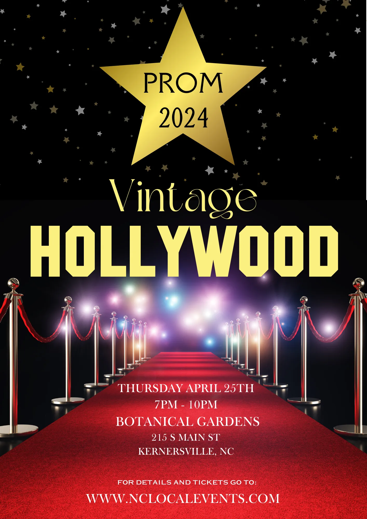 Prom 2024: Vintage Hollywood flyer